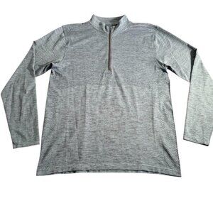 LULULEMON Men's Blue Metal Vent Tech Quarter Zip Up